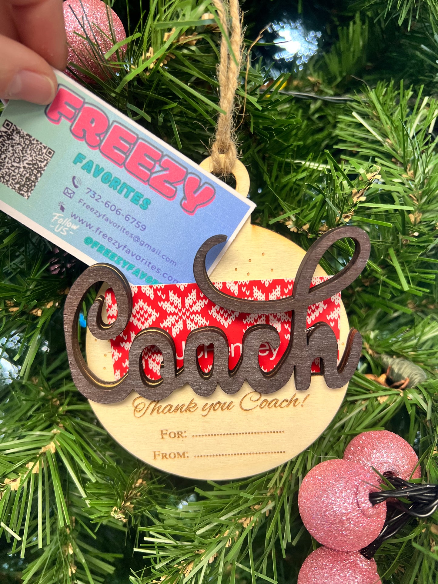 Coach Gift Card Holder , Make it Personal ADD Custom Engraving