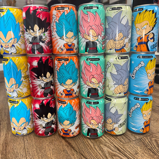 Dragon Ball Ocean Bomb Sparkling Water – Collectible Anime Edition 6 cans