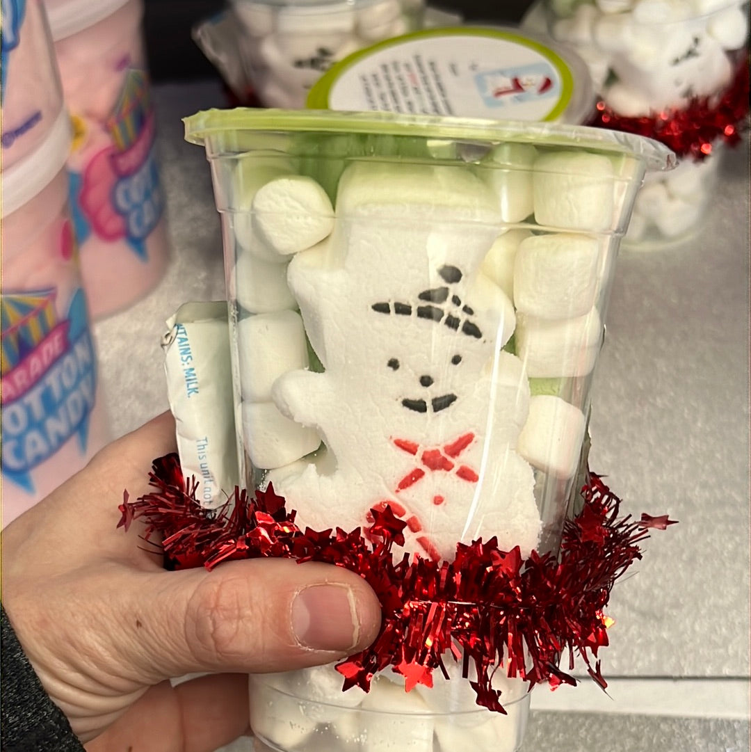 Freeze Dried Marshmallows Hot Chocolate Snowman