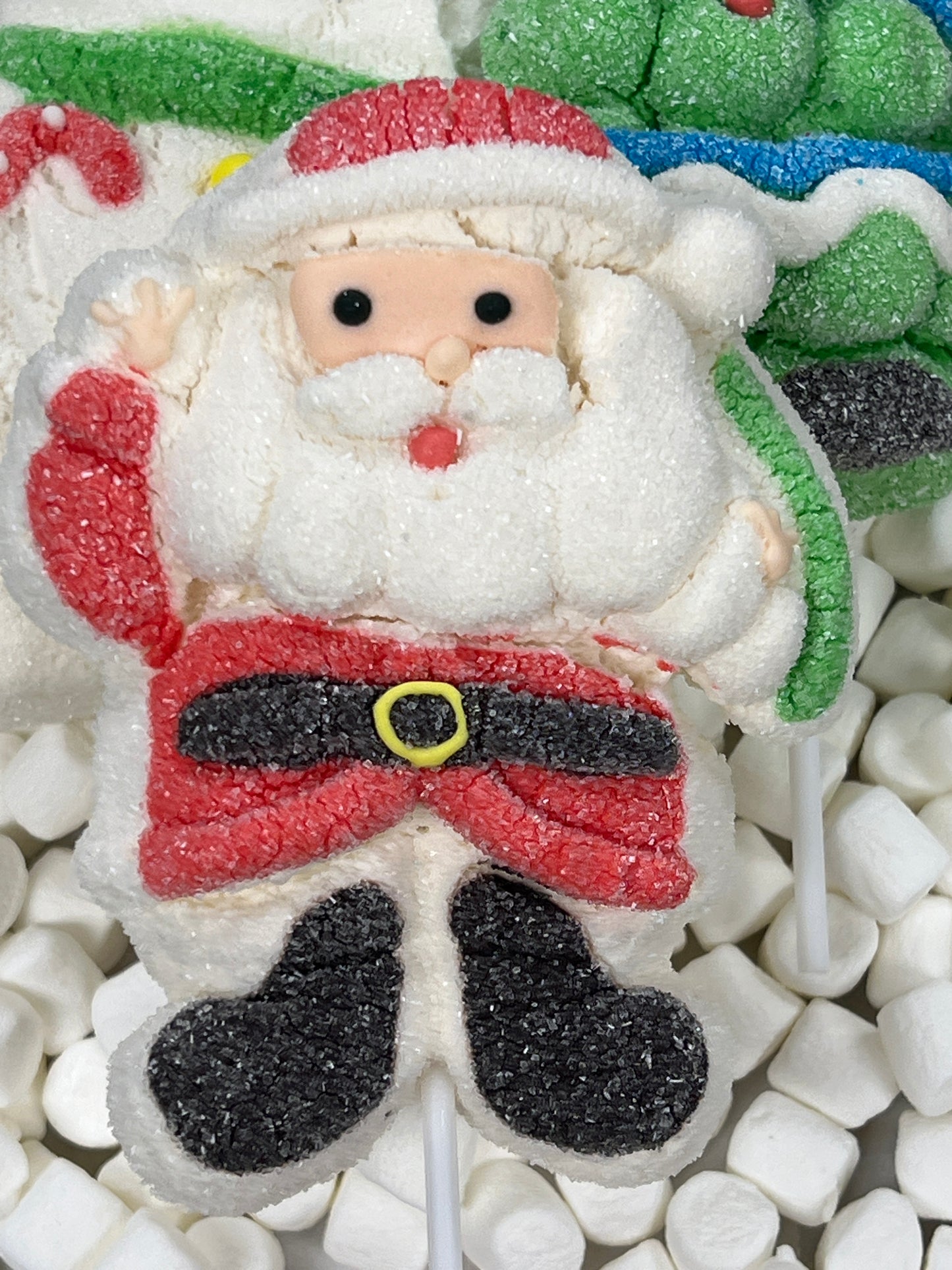 Freeze Dried Marshmallow Christmas Pops