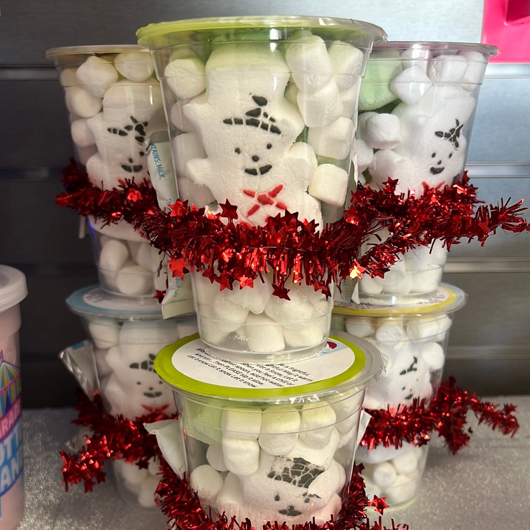 Freeze Dried Marshmallows Hot Chocolate Snowman