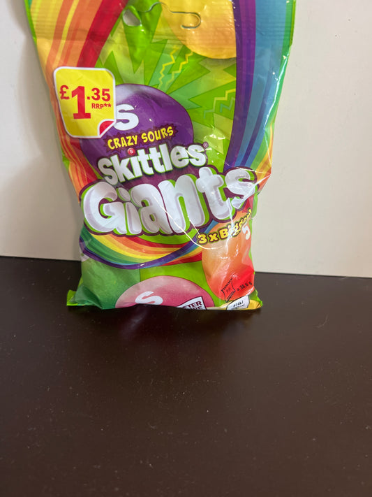 Skittles giants crazy sours