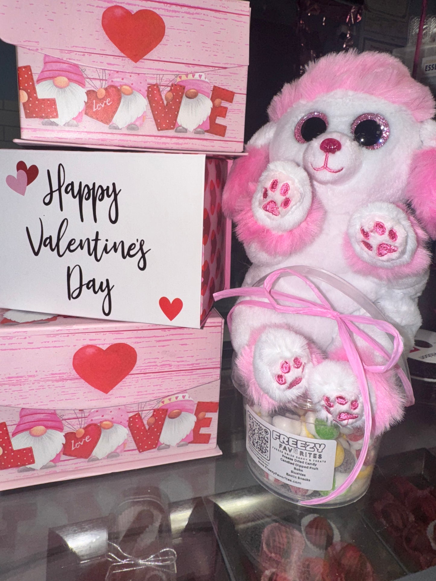 Heartly the Beanie Boo with Freeze-Dried Ittles The Perfect Valentine Gift!