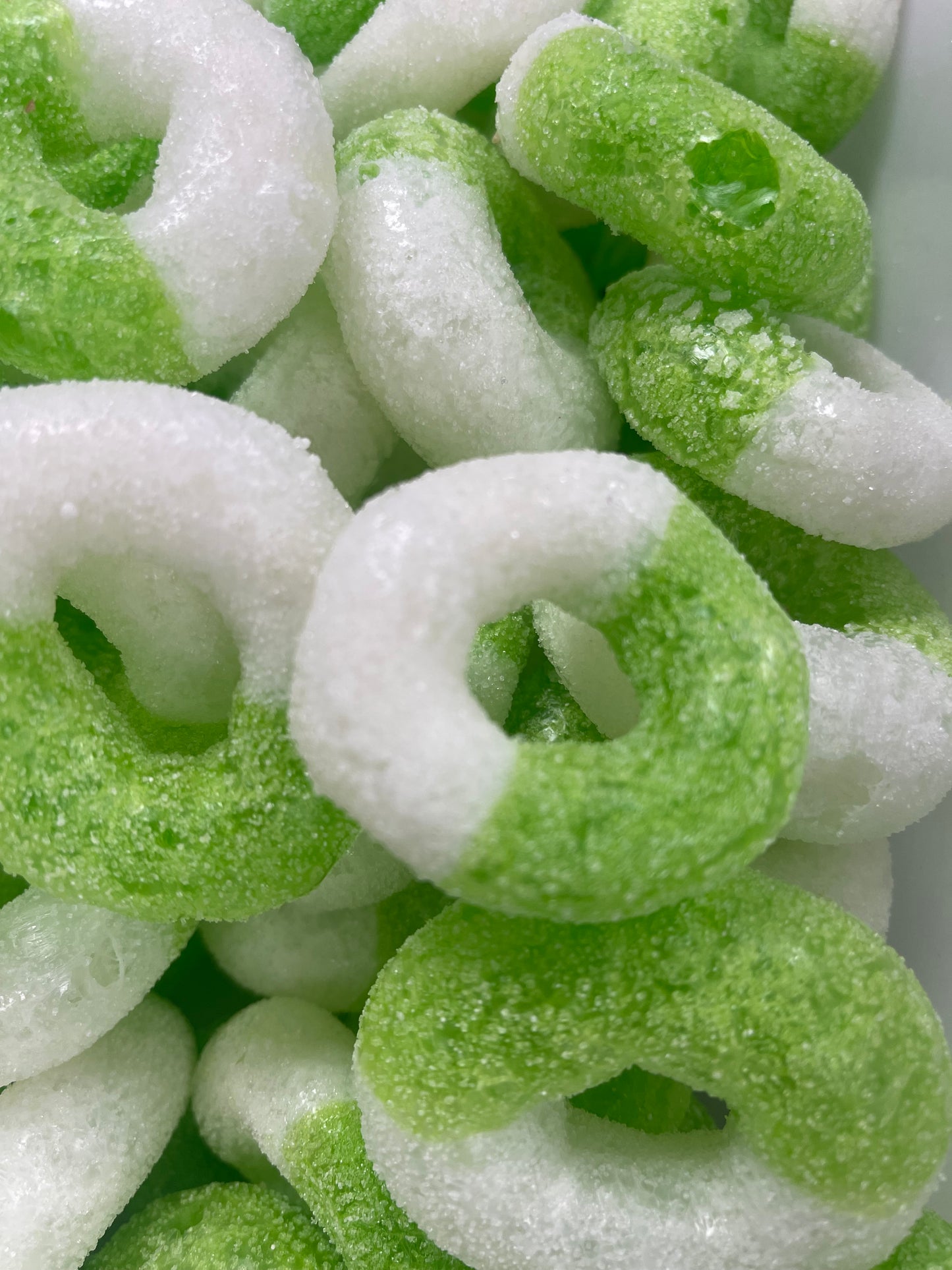 Freeze Dried Green Apple Puffy Rings